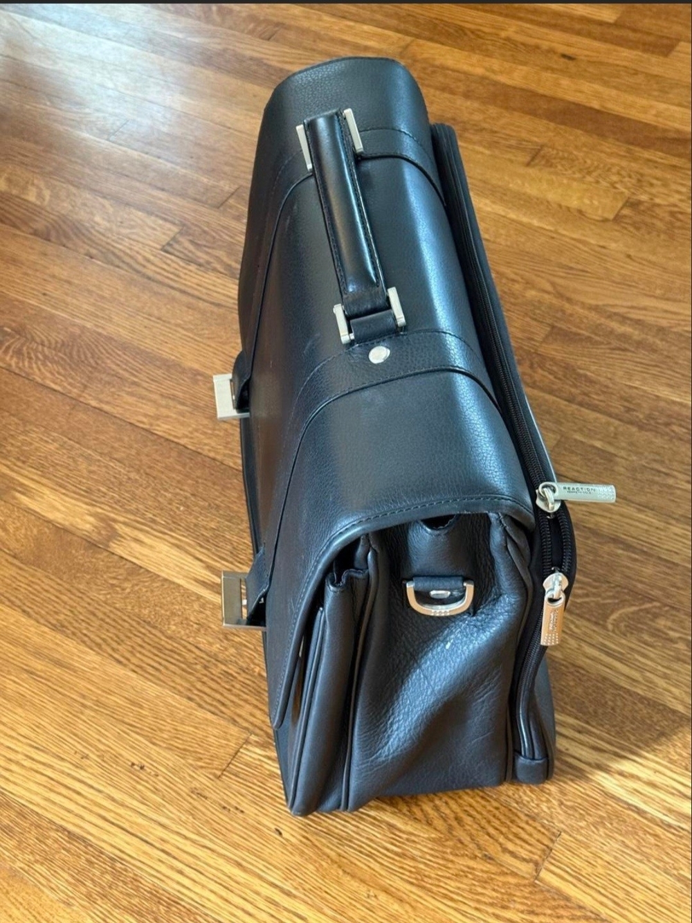 Kenneth Cole Black Leather Men’s Briefcase